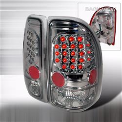 Chrome-Light Smoked LED Taillights 97-04 Dodge Dakota